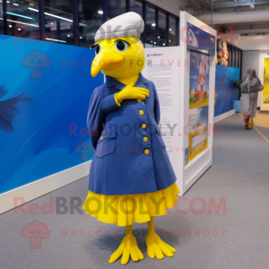 Navy Canary maskot kostume...