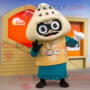 Tan Sushi maskot kostume...