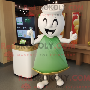 White Spinach mascot...