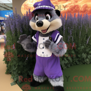 Lavender Badger mascot...