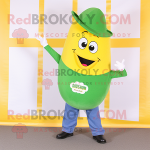 Yellow Green Bean mascotte...