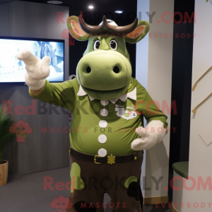 Olive Cow-mascottekostuum...