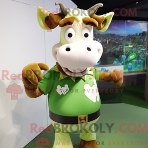 Olive Cow mascot costume...
