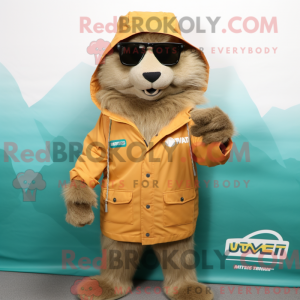 Tan Marmot Maskottchen...