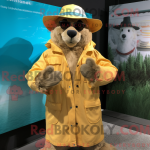 Tan Marmot mascottekostuum...