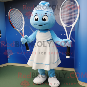Himmelblå Tennisracket...