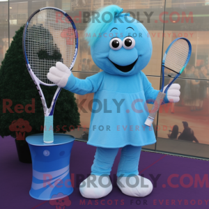 Himmelblå Tennisracket...