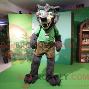 Mascotte de hyène verte...