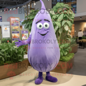 Lavendel aubergine maskot...