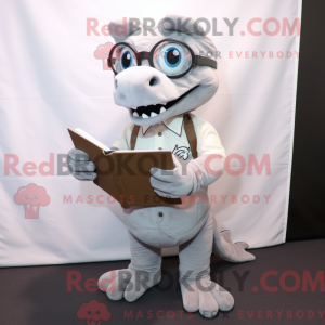 Grå Geckos maskot kostume...