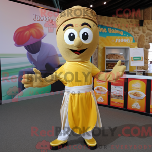 Guld Falafel maskot kostume...