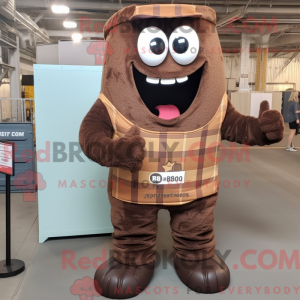 Brown Bbq Ribs mascot...