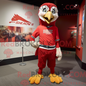 Red Hawk maskot kostume...