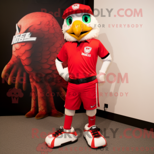 Red Hawk maskot kostume...