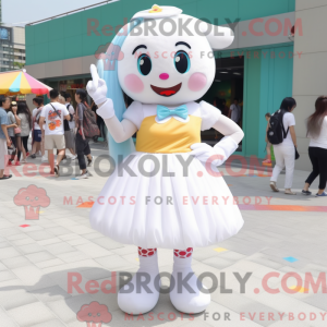 White Candy mascottekostuum...