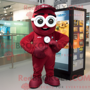 Maroon Wrist Watch mascot...