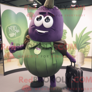 Olive Aubergine maskot...