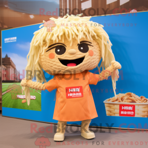 Tan Ramen maskotdraktfigur...