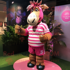 Roze Quagga mascotte...