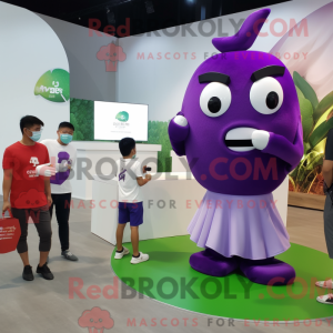 Lilla Apple maskot kostume...