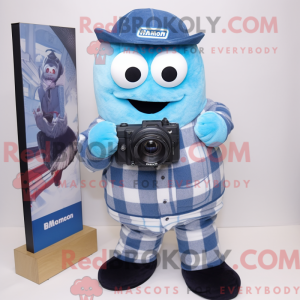 Blauwe camera...