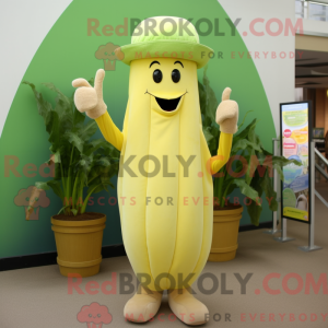 Lemon Yellow Celery mascot...