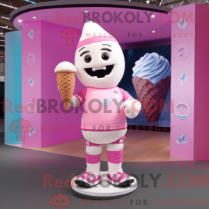 Pink Ice Cream Cone...