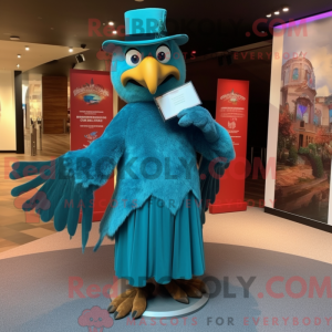 Turquoise Eagle mascot...