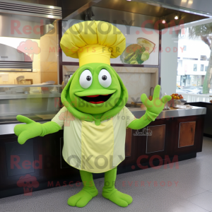Lime Green Paella mascotte...