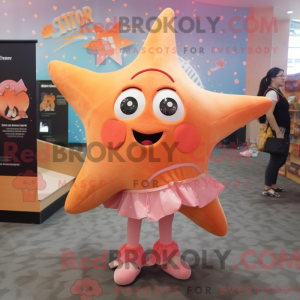 Peach Starfish mascot...