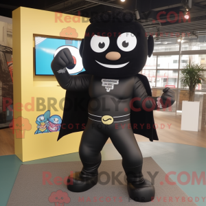 Black Superhero mascot...