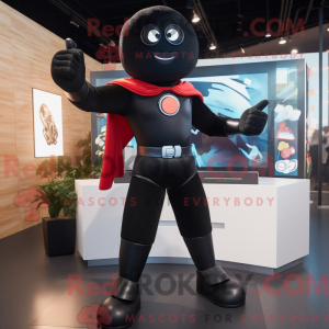 Black Superhero mascot...