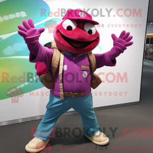 Magenta Turtle maskot...