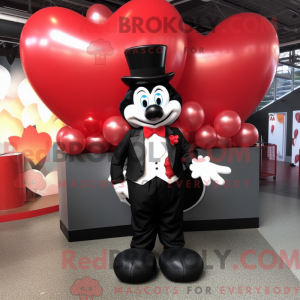 Röd hjärtformade ballonger...
