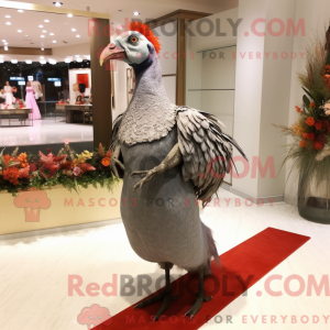 Grå fasan maskot kostyme...