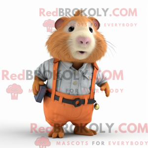 Peach Guinea Pig mascot...