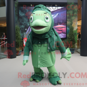 Forest Green Salmon mascot...