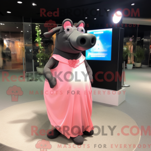 Peach Tapir-mascottekostuum...