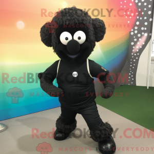 Svart Merino Sau maskot...