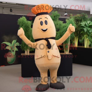 Tan gulerod maskot kostume...