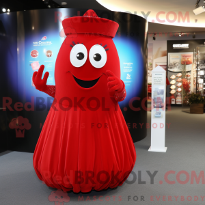 Rød forlovelsesring maskot...