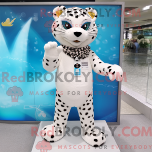 Mascotte de Léopard blanc...