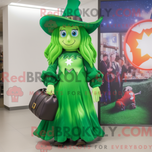 Forest Green Witch mascot...