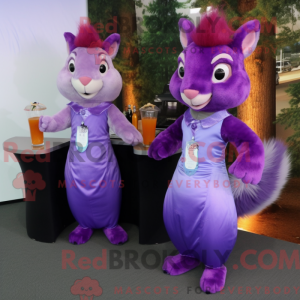 Lilla egern maskot kostume...