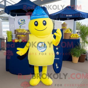 Navy Lemon mascottekostuum...