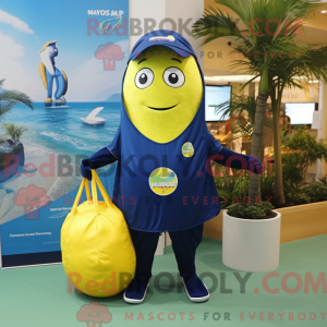 Navy Lemon mascottekostuum...