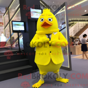 Personaggio mascotte pollo...