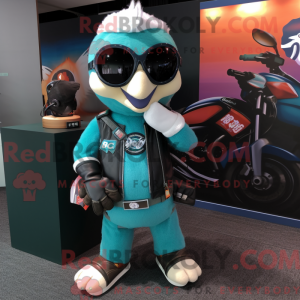 Postava maskota Teal Doctor...