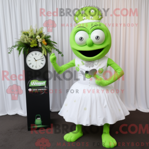 Postava maskota Lime Green...