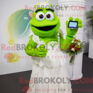 Postava maskota Lime Green...